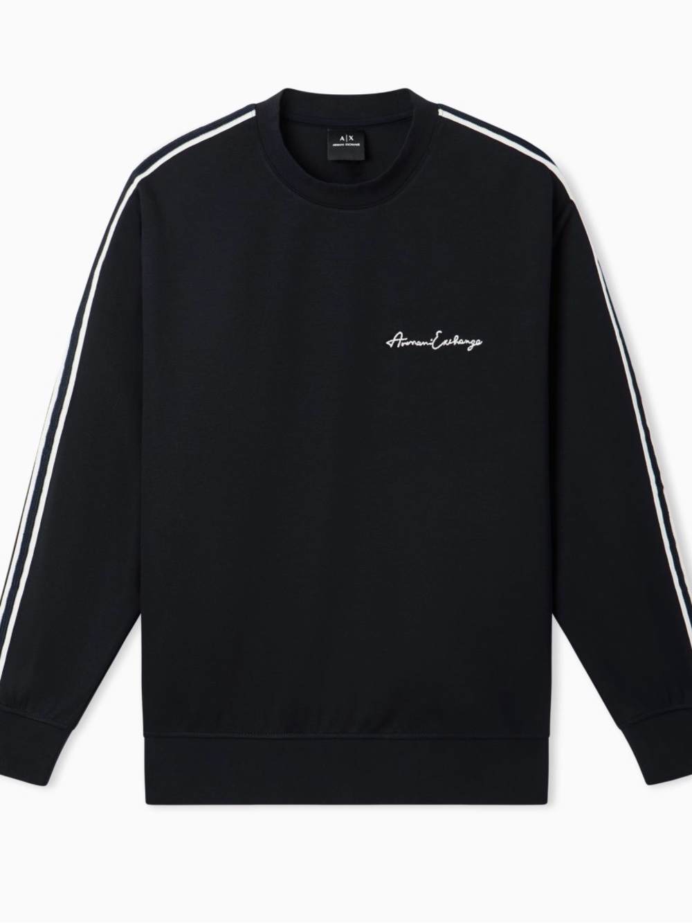 Armani Exchange Black FLEECE SWEATSHIRT IN VISCOSE.SIZE Medium. NEW WITH TAGS